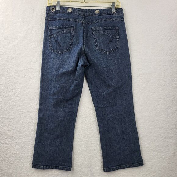 CACHE womens 4 medium wash denim cropped pants - Picture 2 of 6